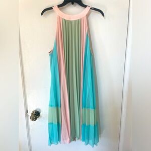 Catherine Malandrino beautiful pastel midi size large dress